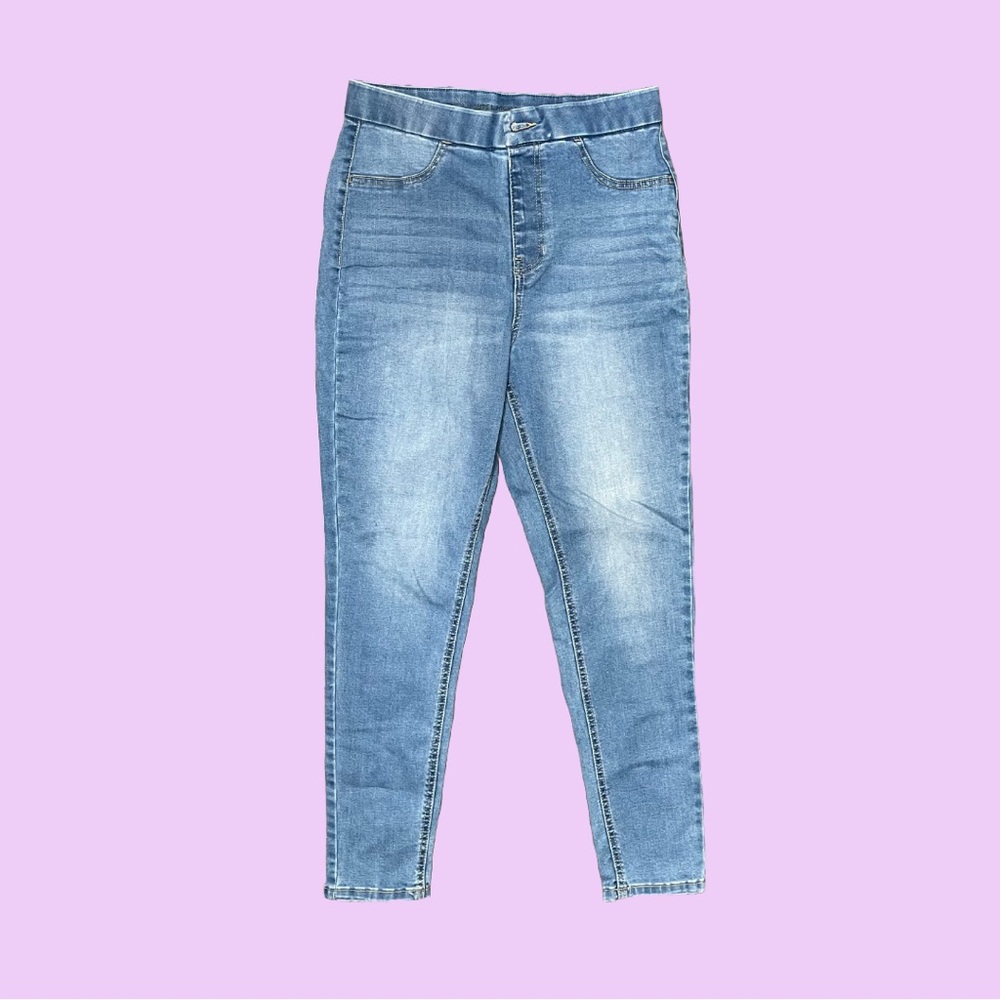 NOBO Blue High Rise Jeans with Stretch